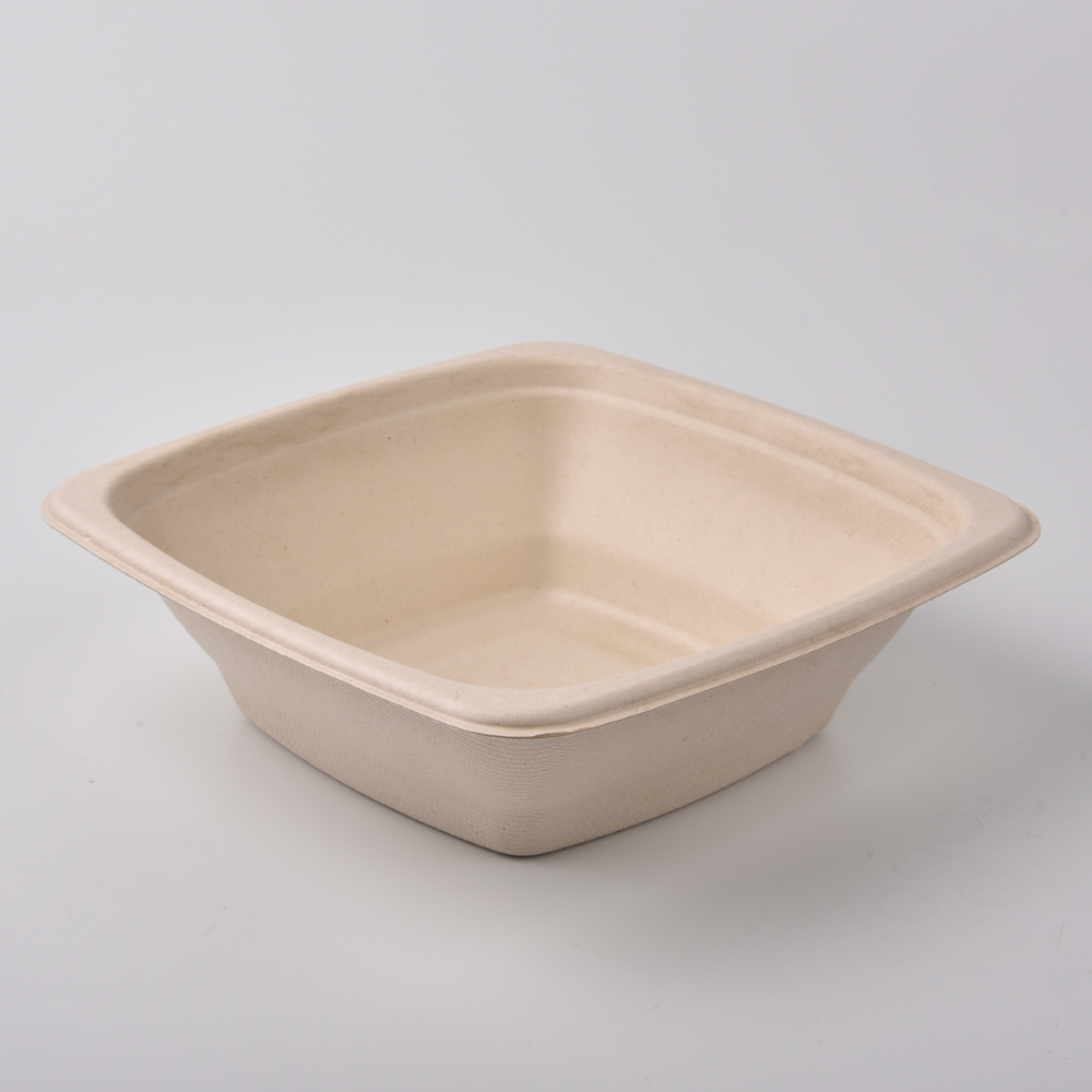 sugarcane bagasse square bowl