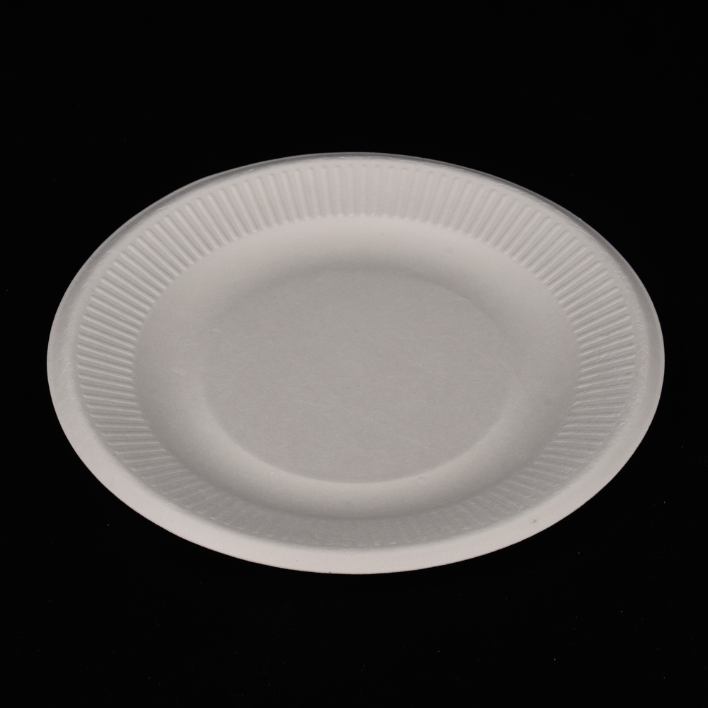 sugarcane bagasse lace round plate(tray)