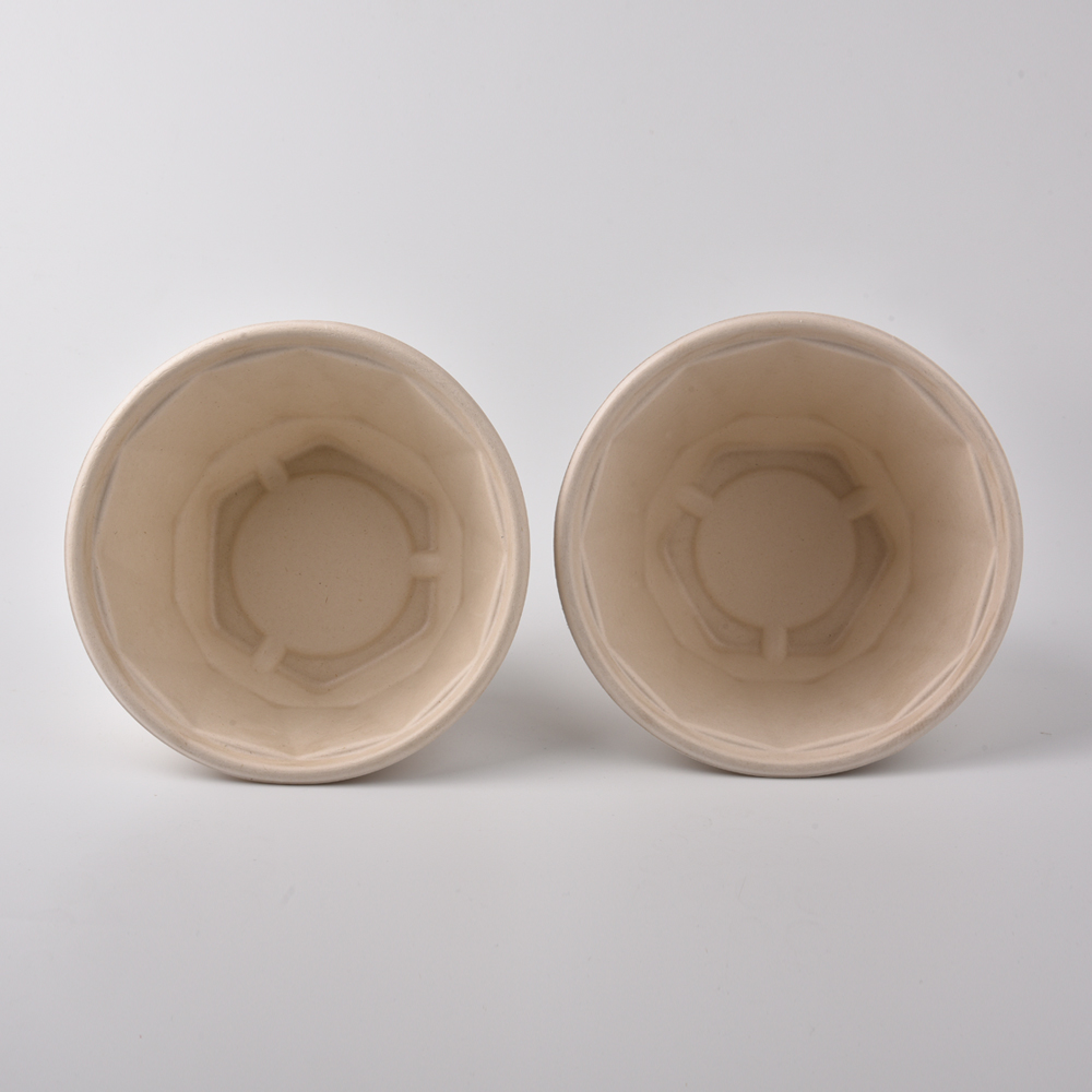 sugarcane bagasse prismatic round bowl