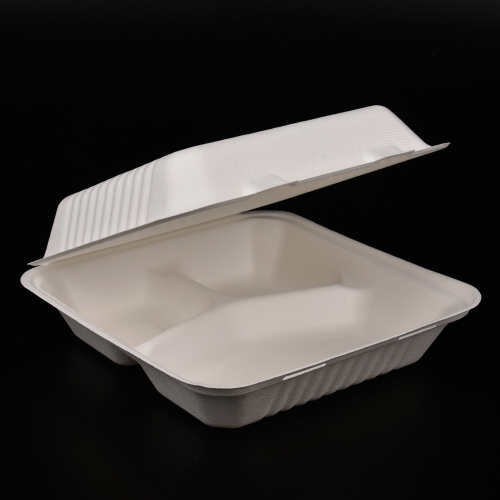 sugarcane bagasse  food container(lunch box/meal box/takeaway box)