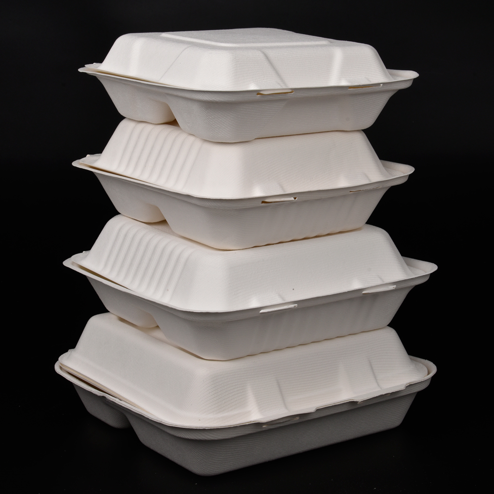 sugarcane bagasse  food container(lunch box/meal box/takeaway box)