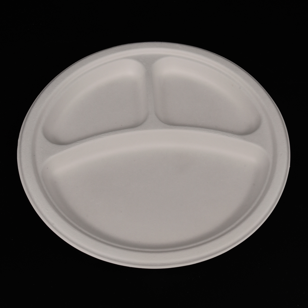 sugarcane bagasse round plate