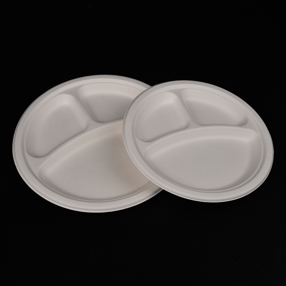 sugarcane bagasse round plate