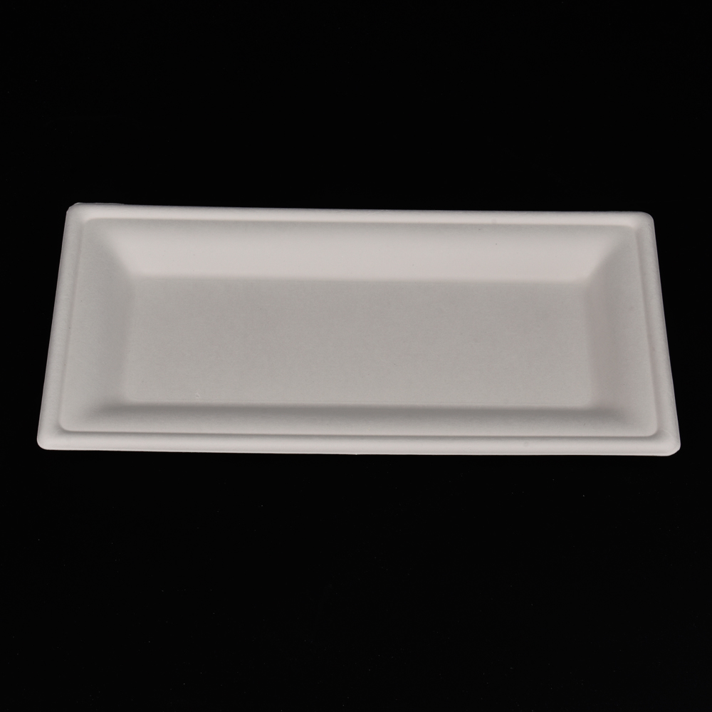 sugarcane bagasse square plate（tray）