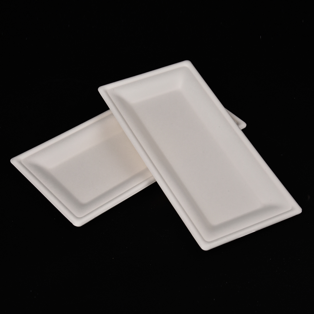 sugarcane bagasse square plate（tray）