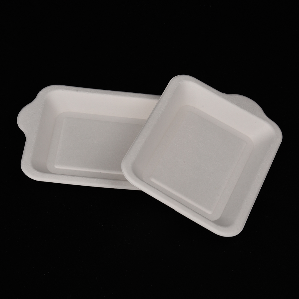 sugarcane bagasse cake plate