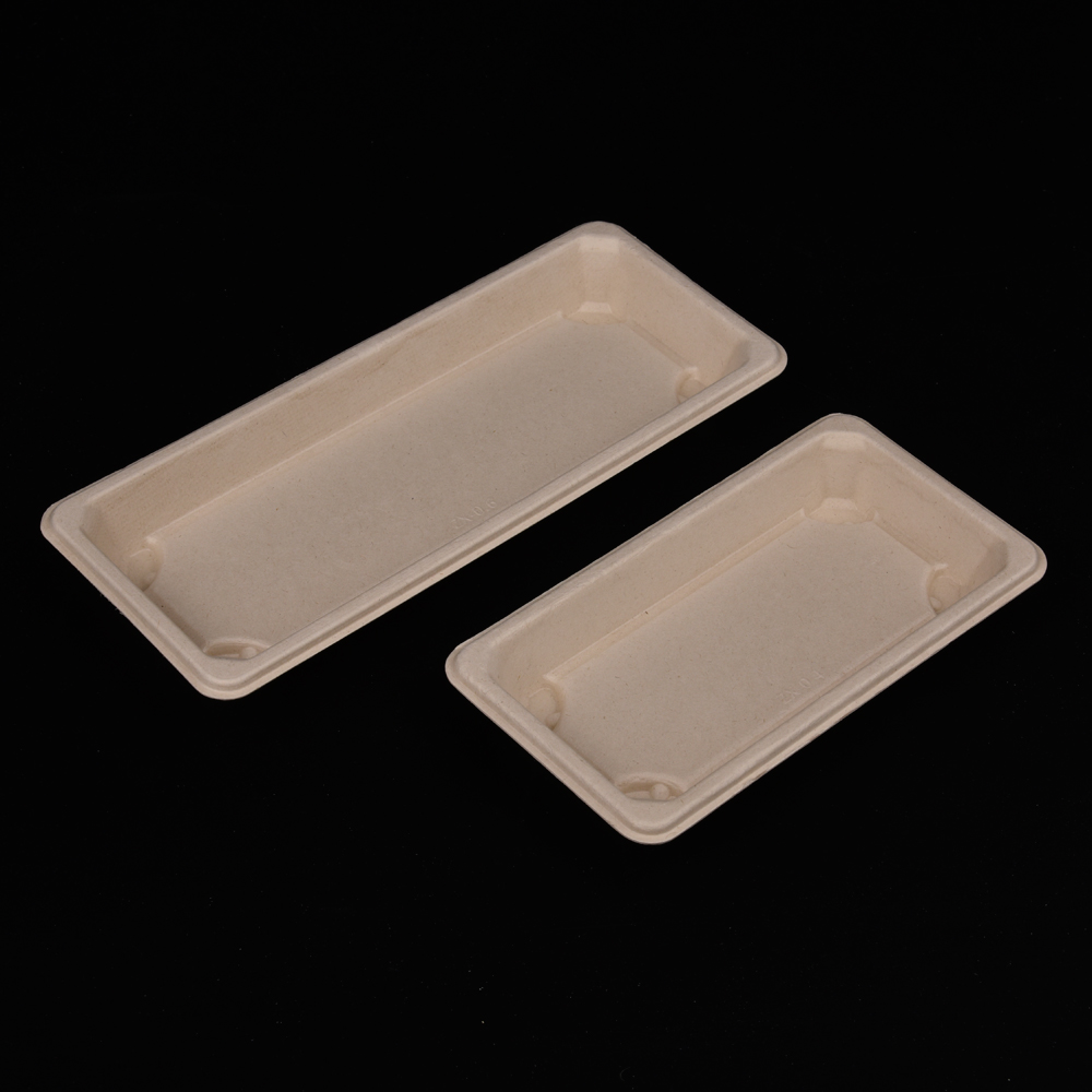 sugarcane bagasse sushi plate (tray)