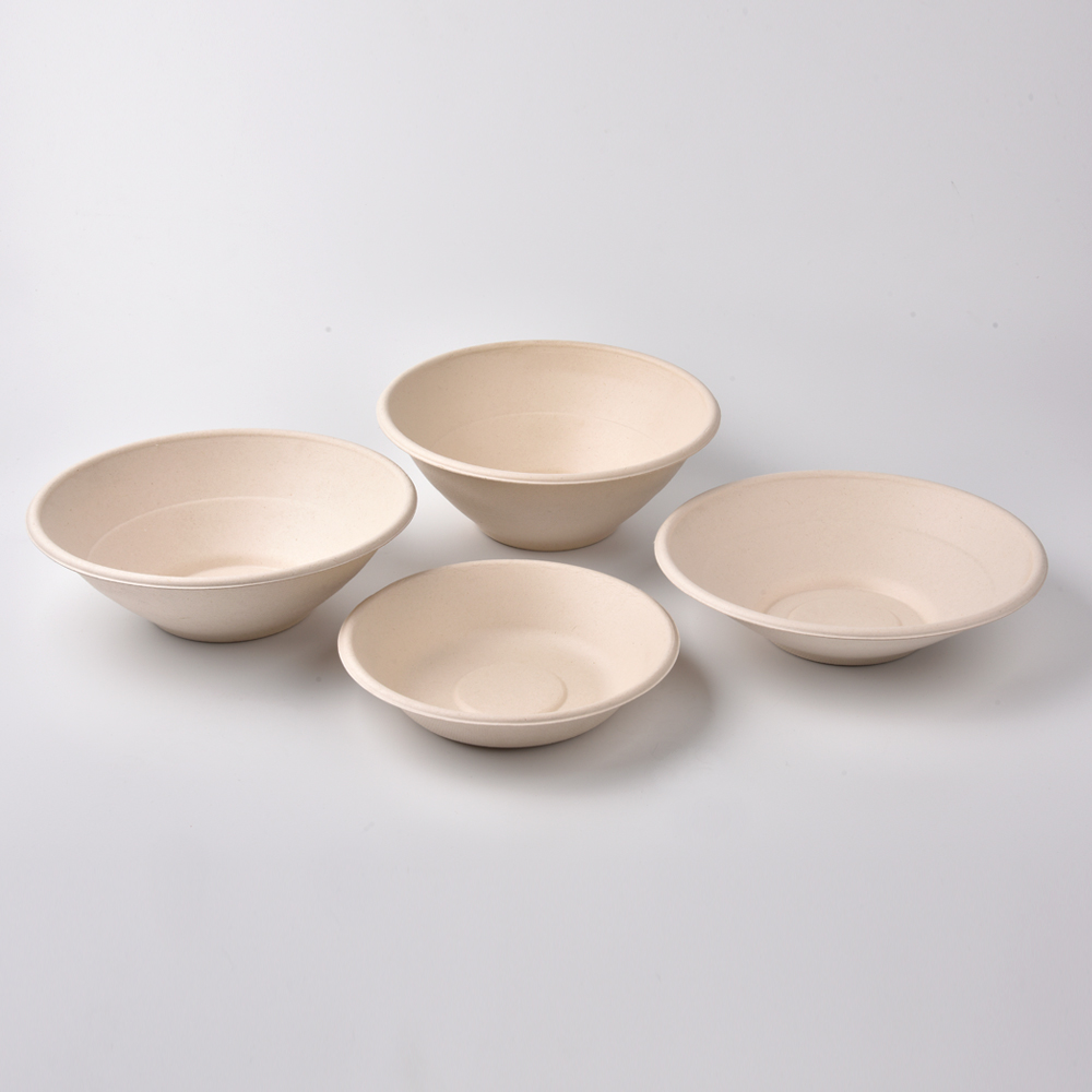 sugarcane bagasse round bowl