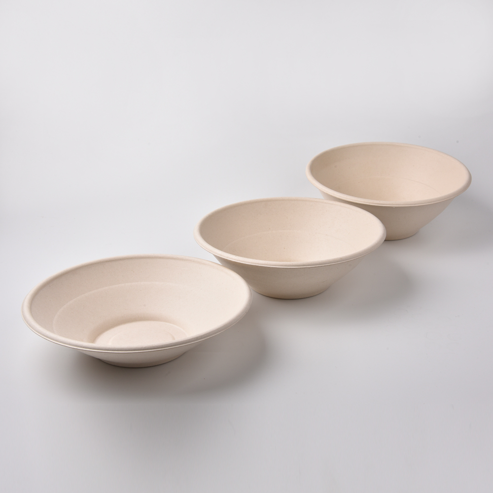 sugarcane bagasse round bowl