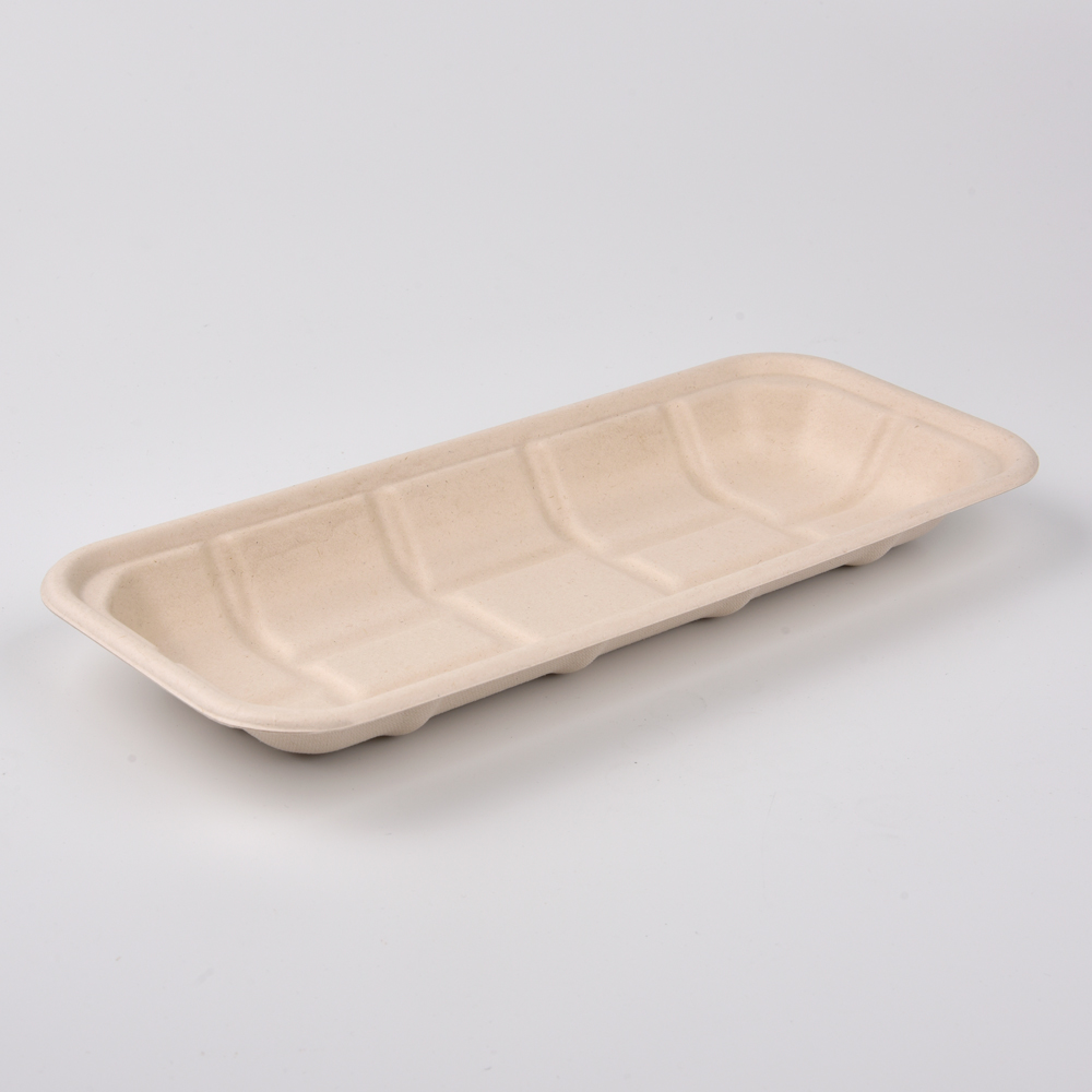 sugarcane bagasse square plate（tray）