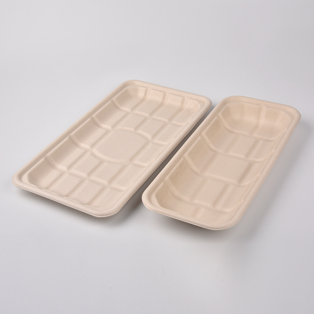 sugarcane bagasse square plate（tray）