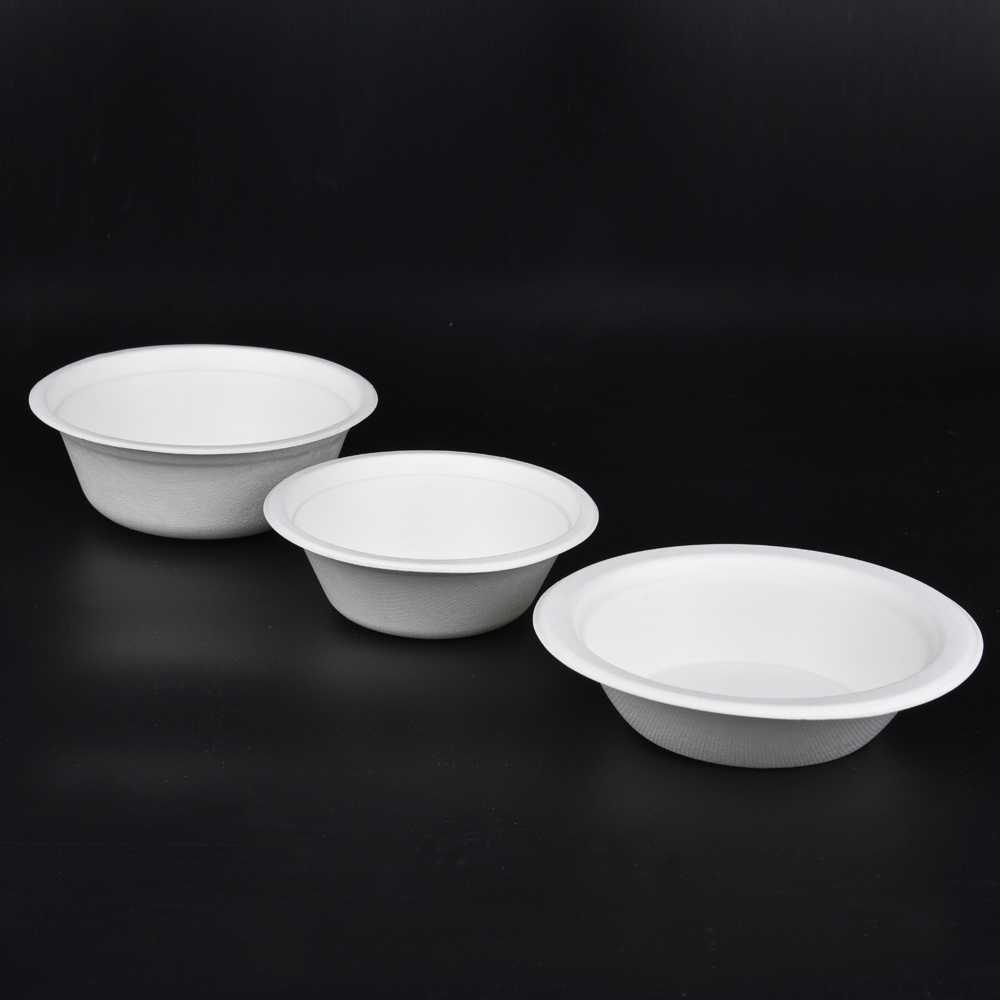 sugarcane bagasse round bowl